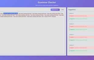 Grammar LLM screenshot 1