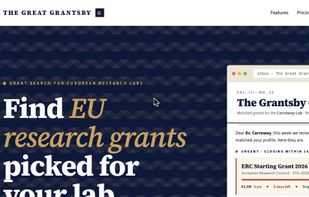 Grantsby homepage - Find EU research grants picked for your lab