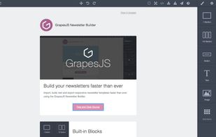 GrapesJS screenshot 1