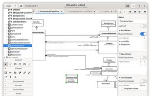 Easily find all element of your model in the tree view.
