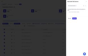 Bulk-edit donor records and communication preferences from a unified donor CRM.