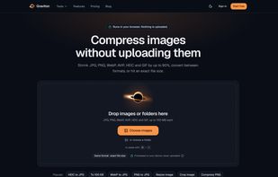 Compress images without uploading them