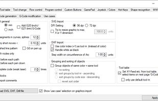 Setup import / GCode conversion