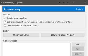 Greasemonkey screenshot 1