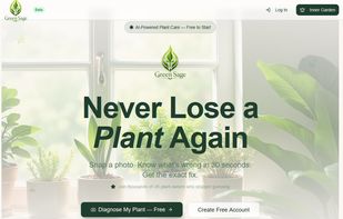 AI-powered plant identification, care reminders, and health diagnostics for houseplant owners.