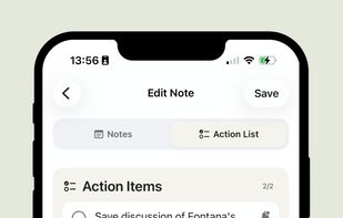 Action list reminders