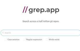 grep.app screenshot 1