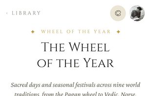 Wheel of the Year — Sacred calendar with all eight sabbats and seasonal festivals