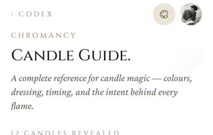 Candle Guide — Complete candle colour reference with magical correspondences and intent