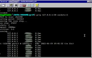 grIP - Shuffling TCP scanner screenshot 1