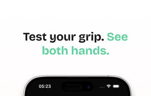 Test your grip. See both hands.