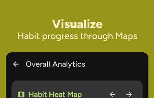 Visualize
Habit progress through Maps