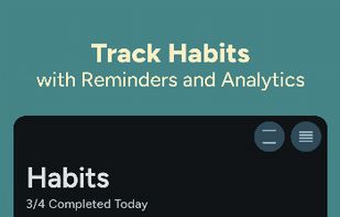 Track Habits
with Reminders and Analytics