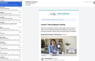 Employee Training delivered to email inboxes
