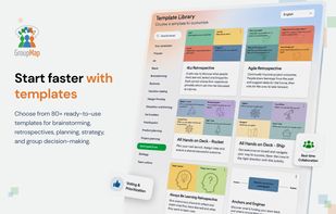 Choose from 80+ customizable templates. From team brainstorming and retrospectives to strategic planning and group decision-making.