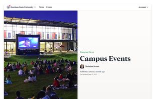 Another option for a news story header.