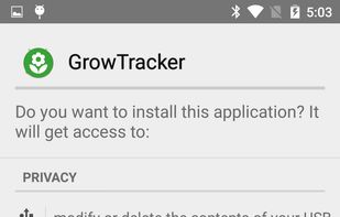 GrowTracker screenshot 1