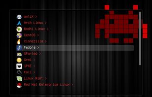 GRUB2 Live ISO Multiboot screenshot 1