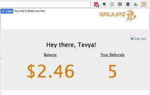 See your current balance, and get your referral link.