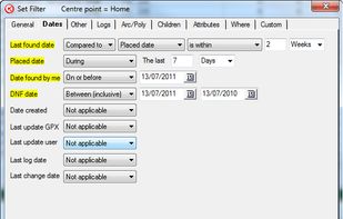 Search for cache: by date
