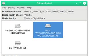 Main window - All drives pass the health self-check