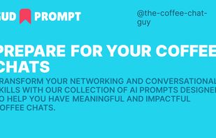 Prepare for your coffee chats