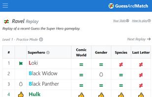 GuessAndMatch Ravel - Guess The Superhero