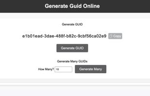 Guid Generator screenshot 1