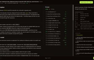 Here's what a guided review of a pull request on github looks like