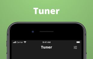 A smooth and precise tuner for guitar, bass and ukulele.