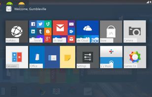 This is the simple home screen