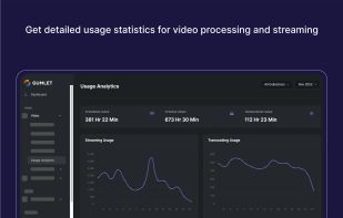 Keep track of your video processing and streaming data.