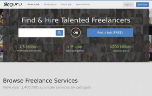 Guru.com screenshot 2