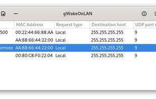 gWakeOnLan screenshot 1