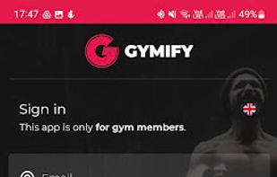Mobile app for clients - Sign in