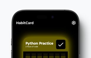 Habit Card: Python Practice