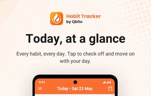 Check off scheduled habits quickly and see your daily progress at a glance.