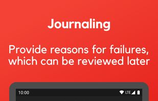 Provide reason for failures which you can review later to improve upon your habits.