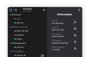 View your network list and client information