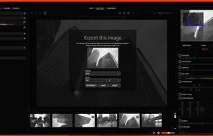 Simply export an image with filters