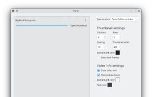 Hana - Video Thumbnails Generator screenshot 1
