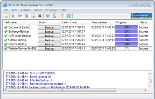 Handy Backup screenshot 1