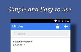 Handy Meeting Minutes Basic Offline App (HMM) screenshot 1