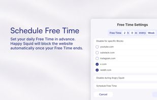 Schedule Free Time