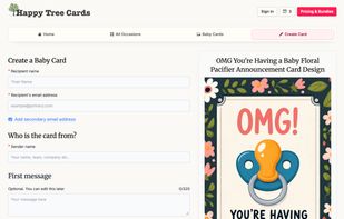 Happy Tree Cards screenshot 1