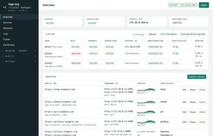 HAProxy Cluster Manager screenshot 1