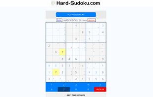 Hard Sudoku screenshot 1