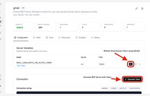 OAuth2 and MCP Server Config