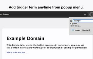 Haven: One-Click Filter for Triggers screenshot 3