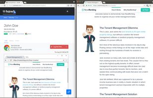 Live screen view of users interacting with your site in real time.